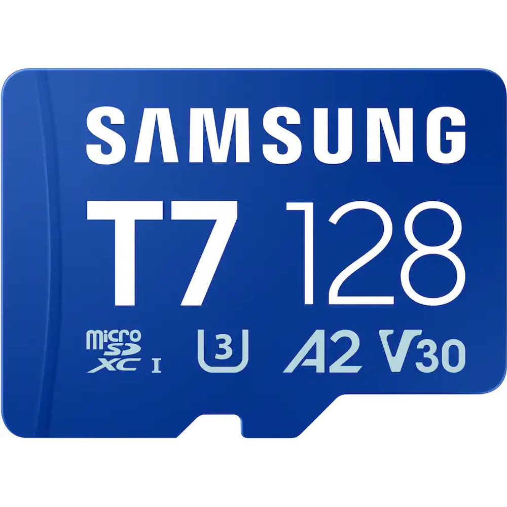 SAMSUNG T7 MICRO SDXC 128GB CLASS 10 UHS-I U3 A2 V30 (170 MB/s ADATÁTVITELI SEBESSÉG)