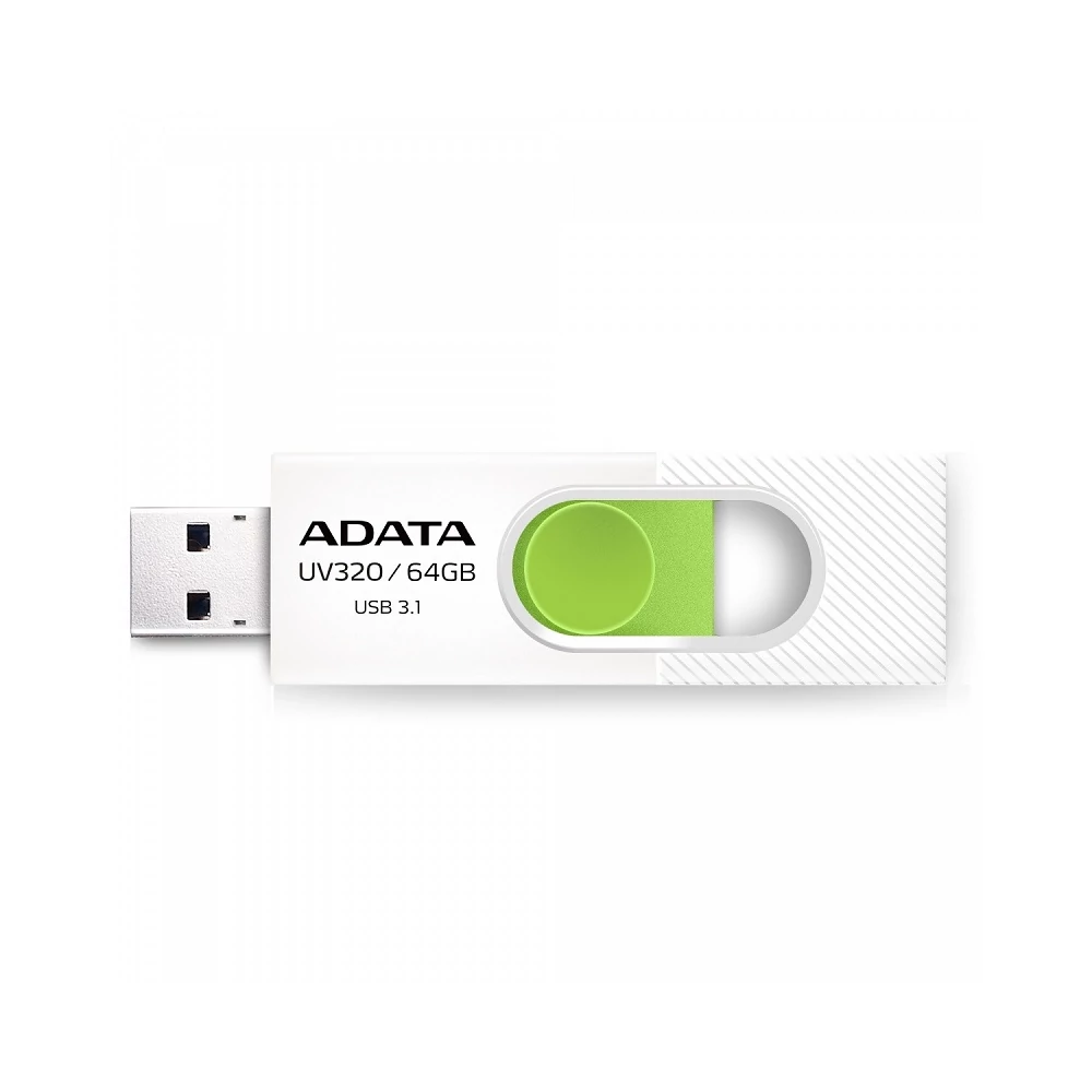 ADATA UV320 USB 3.1 PENDRIVE 64GB FEHÉR/ZÖLD
