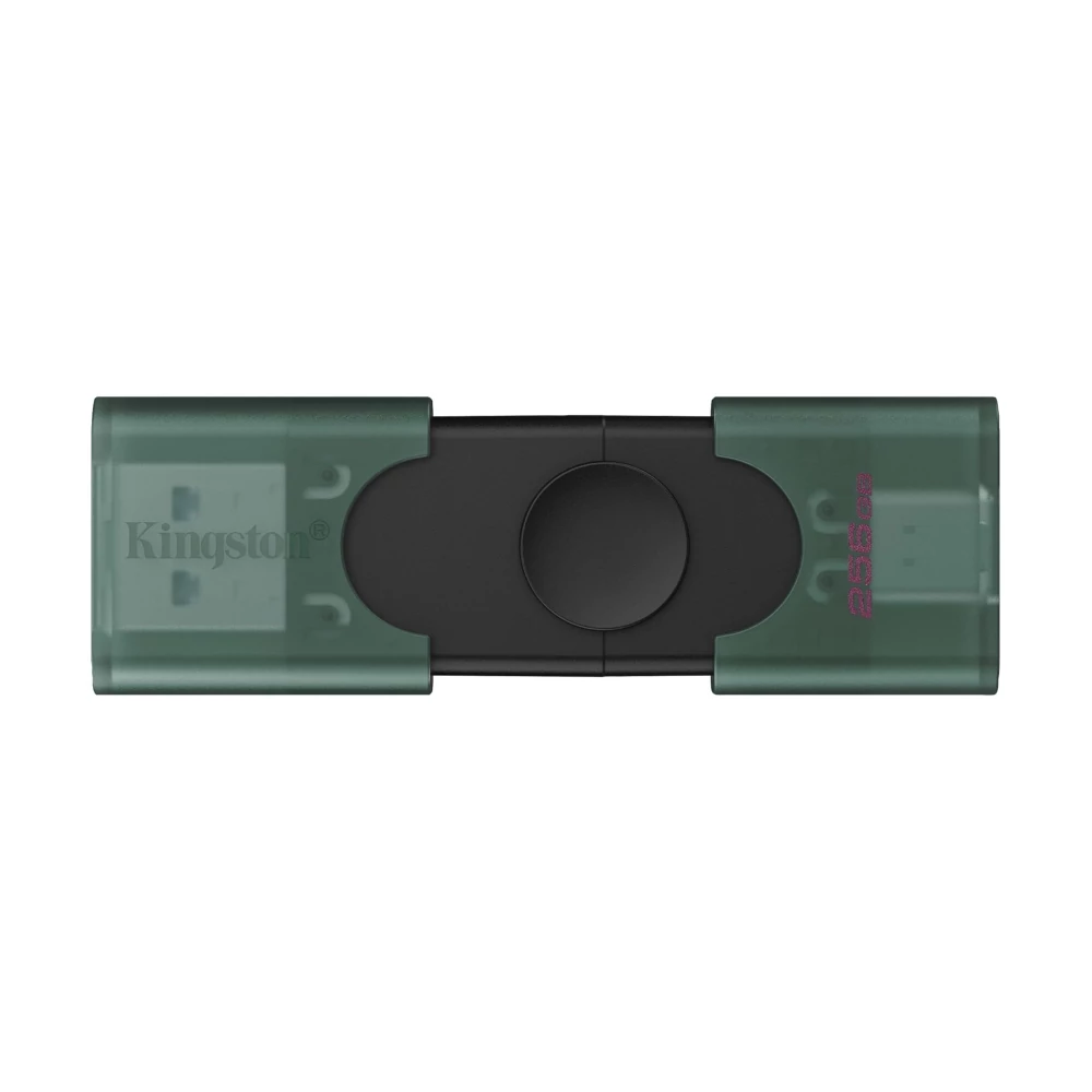 KINGSTON DATATRAVELER DUO G2 USB 3.2 USB-A/USB-C PENDRIVE 256GB FEKETE-ZÖLD