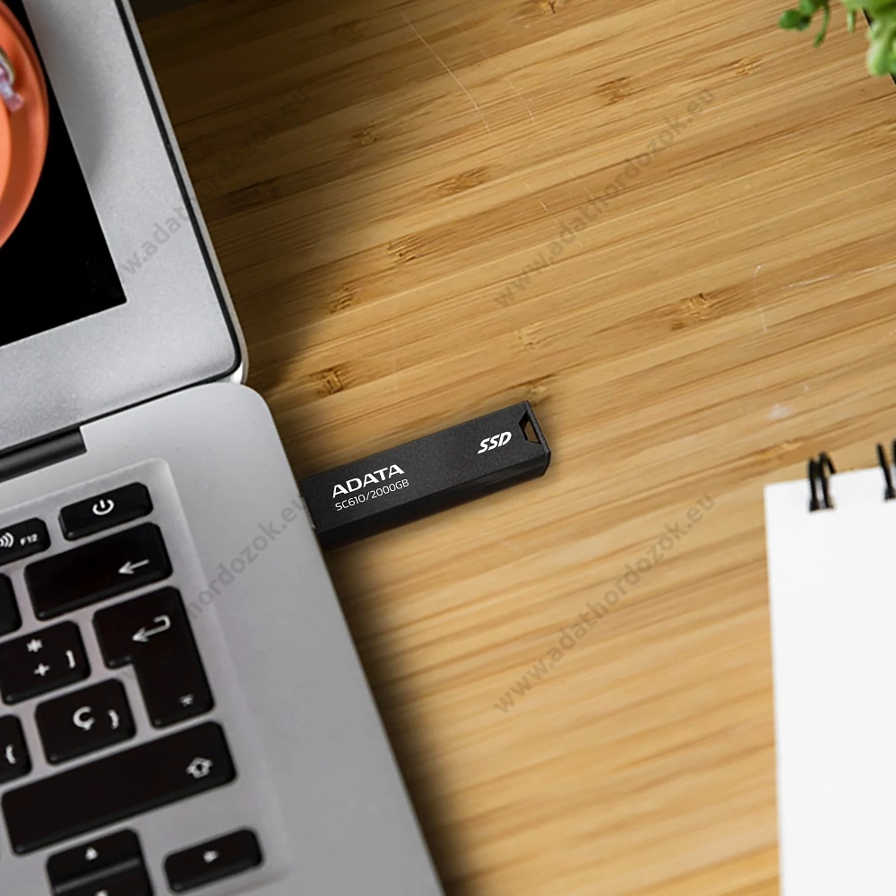 ADATA SC610 USB 3.2 GEN 2 KÜLSŐ SSD MEGHAJTÓ 500GB FEKETE