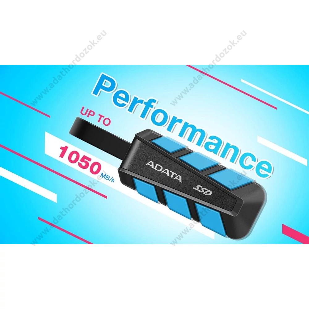 ADATA SC740 USB-C 3.2 GEN 2 KÜLSŐ SSD MEGHAJTÓ 2000GB KÉK