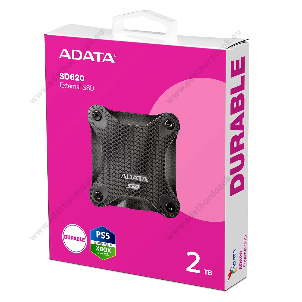 ADATA SD620 USB 3.2 GEN 2 KÜLSŐ SSD MEGHAJTÓ 2TB FEKETE