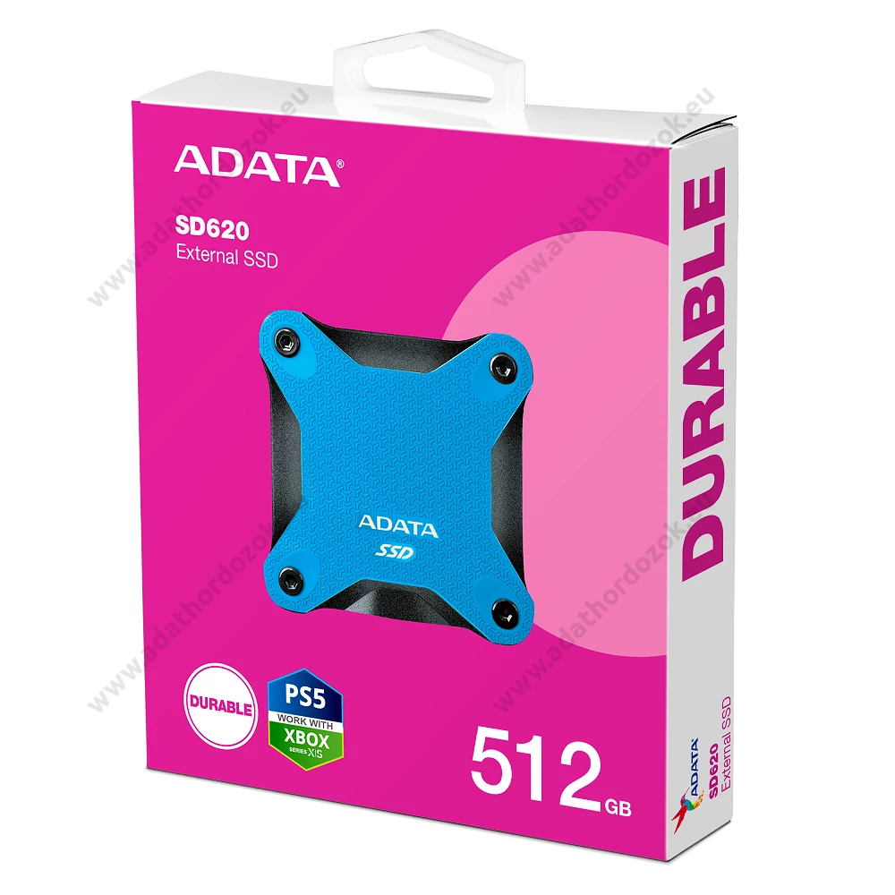 ADATA SD620 USB 3.2 GEN 2 KÜLSŐ SSD MEGHAJTÓ 512GB KÉK