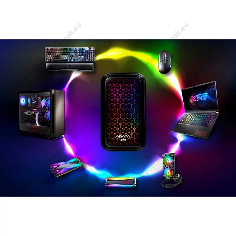 ADATA SE770G USB-C 3.2 GEN 2 KÜLSŐ SSD MEGHAJTÓ 1TB FEKETE