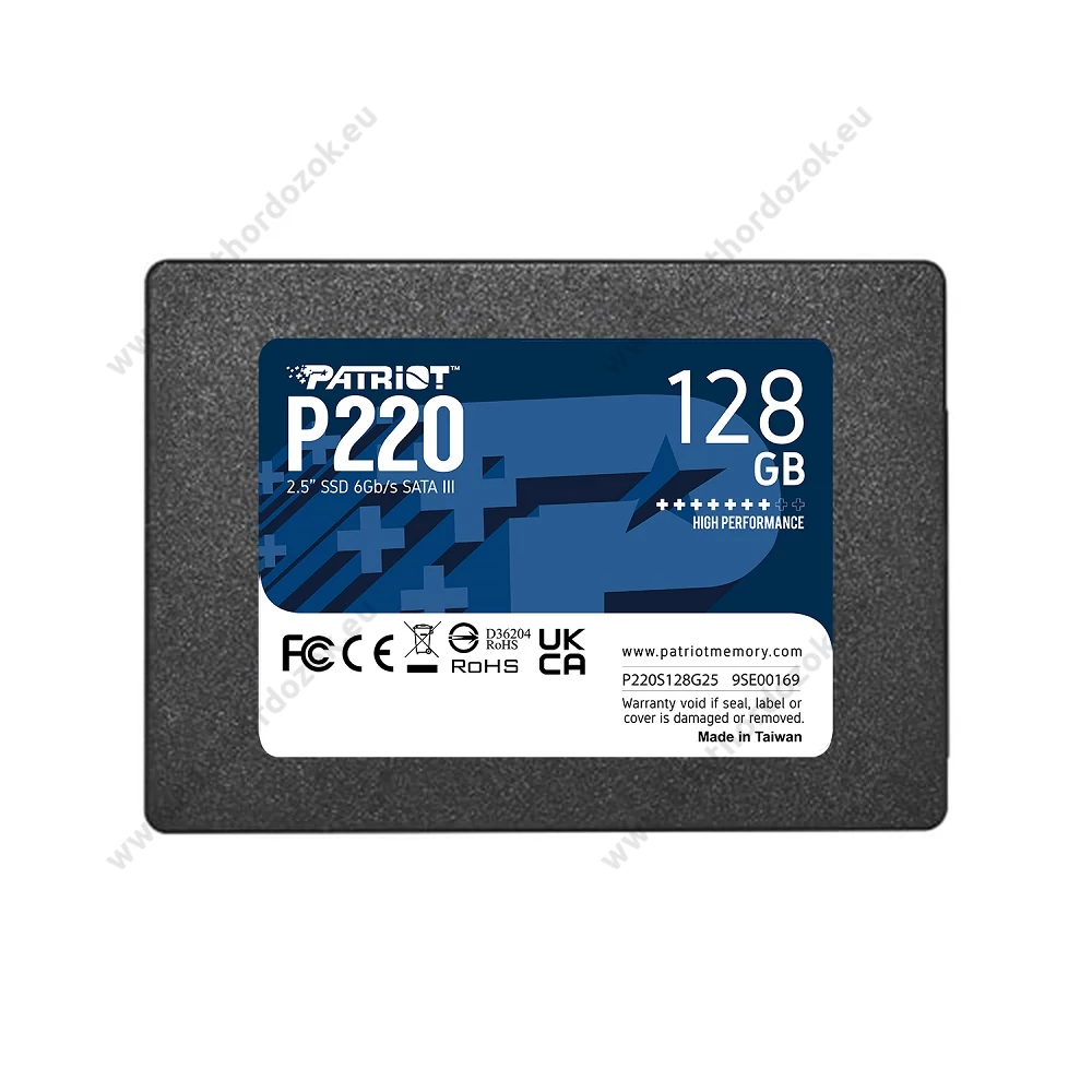PATRIOT P220 2,5 COL MÉRETŰ SATA III 550/480 MB/s 7mm SSD MEGHAJTÓ 128GB