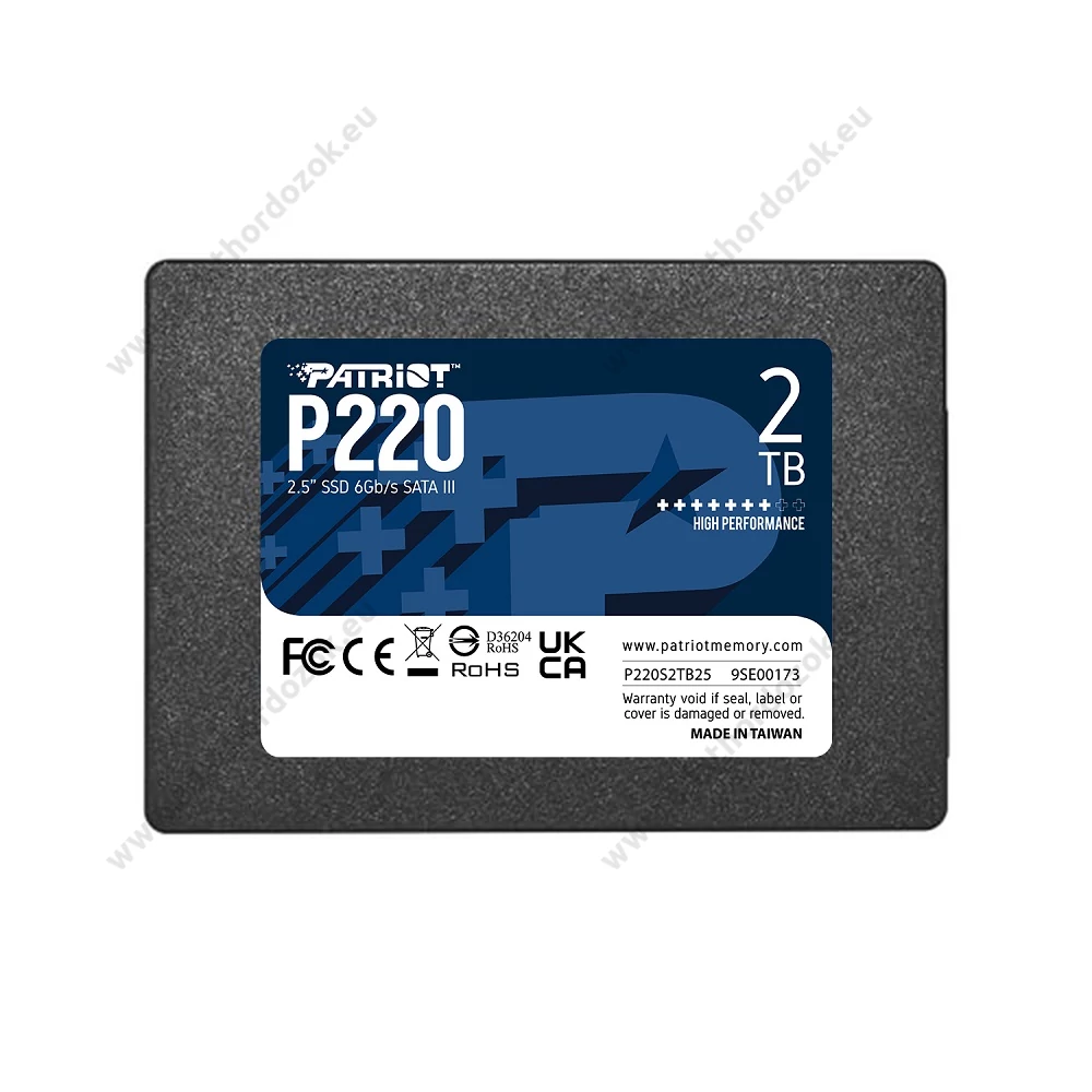 PATRIOT P220 2,5 COL MÉRETŰ SATA III 550/500 MB/s 7mm SSD MEGHAJTÓ 2TB