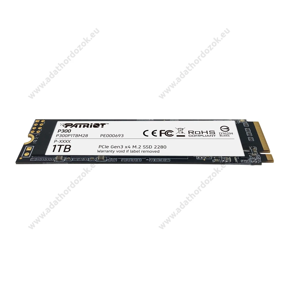 PATRIOT P300 M.2 2280 PCIe NVMe SSD MEGHAJTÓ 2100/1650 MB/s 1TB