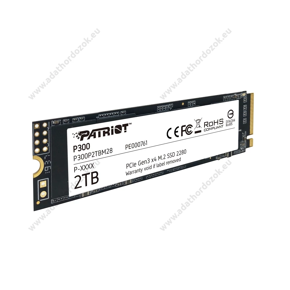 PATRIOT P300 M.2 2280 PCIe NVMe SSD MEGHAJTÓ 2100/1650 MB/s 2TB
