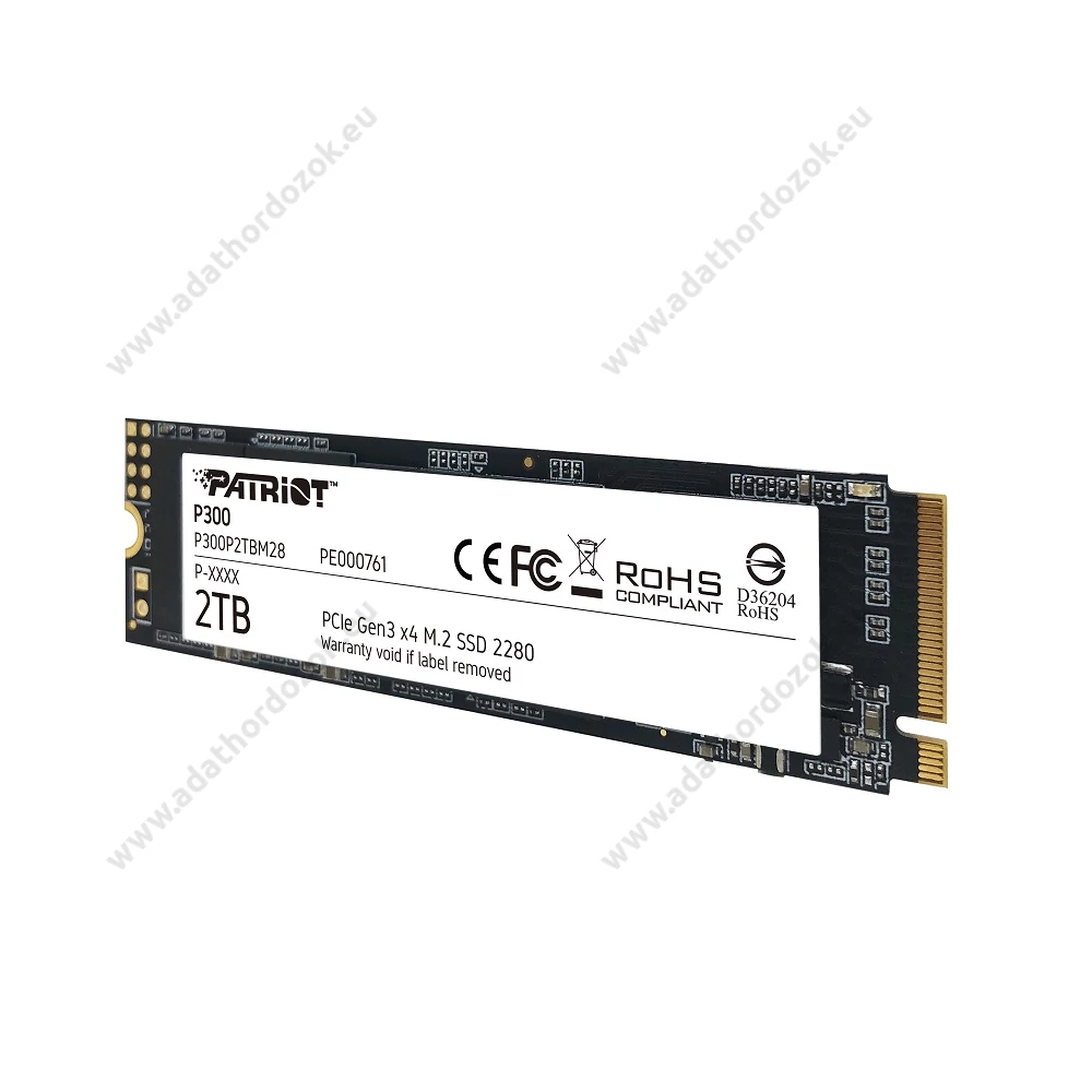 PATRIOT P300 M.2 2280 PCIe NVMe SSD MEGHAJTÓ 2100/1650 MB/s 2TB