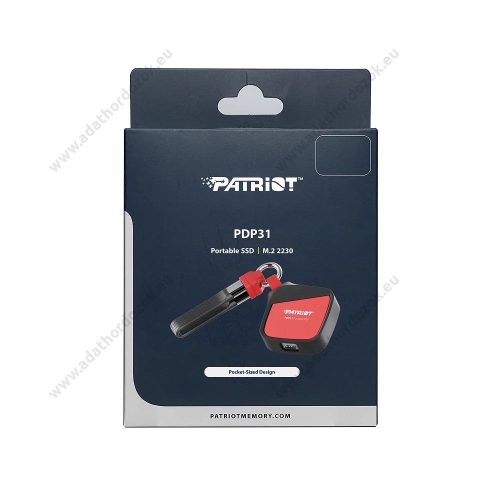 PATRIOT PDP31 USB 3.2 GEN 2 10Gbps TYPE-C KÜLSŐ SSD MEGHAJTÓ 2TB PIROS