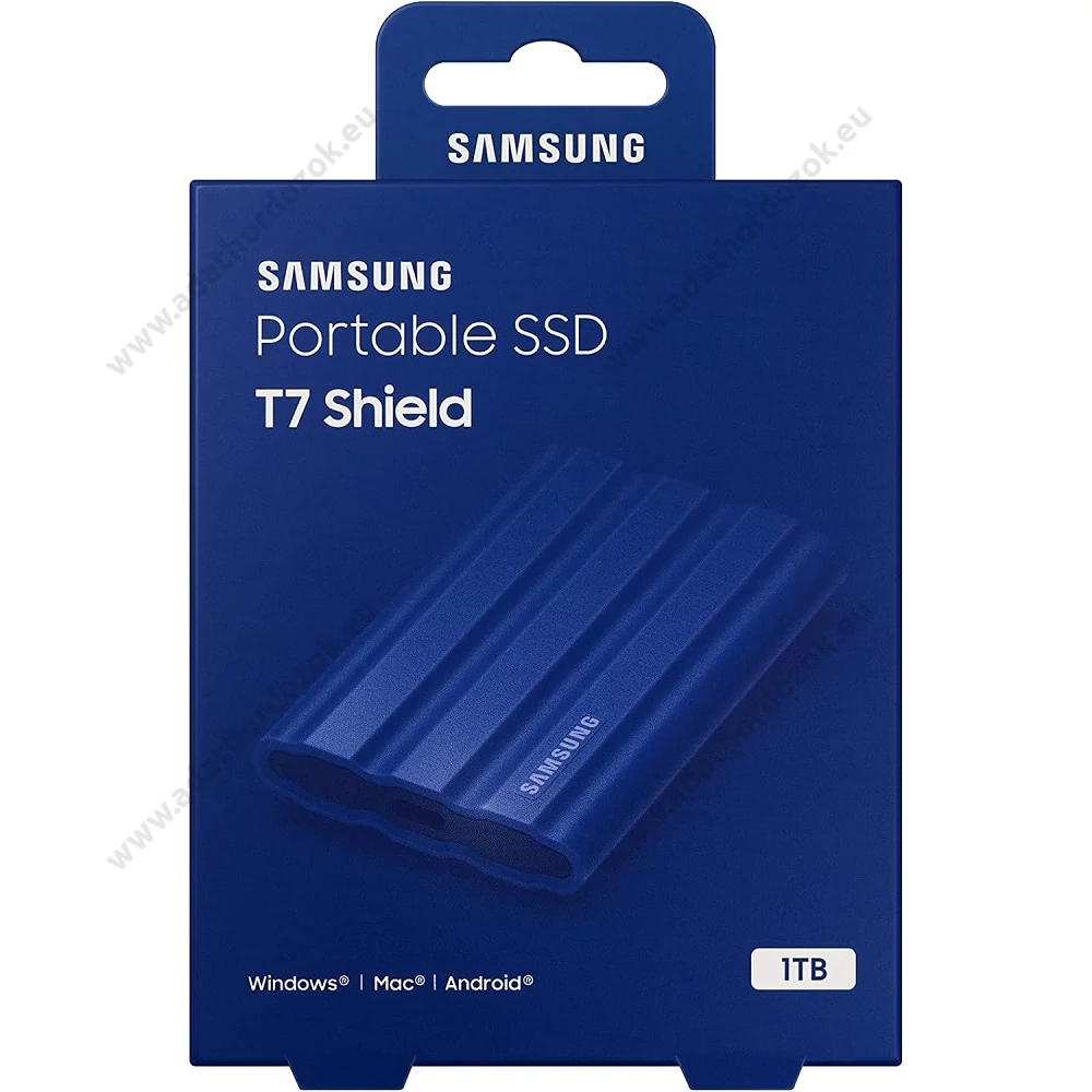 SAMSUNG T7 SHIELD USB-C 3.2 GEN 2 KÜLSŐ SSD MEGHAJTÓ 1TB KÉK