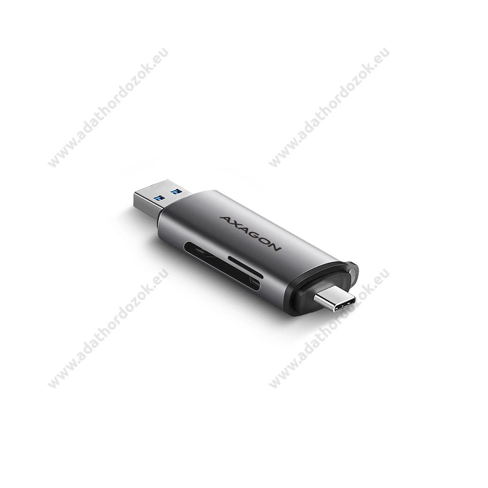 AXAGON CRE-SAC USB 3.2 GEN 1 TYPE-C/TYPE-A MICRO SD/MICRO SDHC/MICRO SDXC SD/SDHC/SDXC MEMÓRIAKÁRTYA OLVASÓ EZÜST