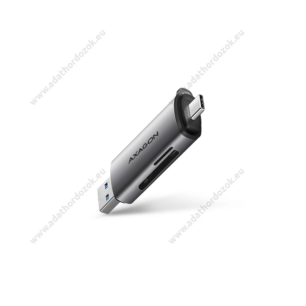 AXAGON CRE-SAC USB 3.2 GEN 1 TYPE-C/TYPE-A MICRO SD/MICRO SDHC/MICRO SDXC SD/SDHC/SDXC MEMÓRIAKÁRTYA OLVASÓ EZÜST