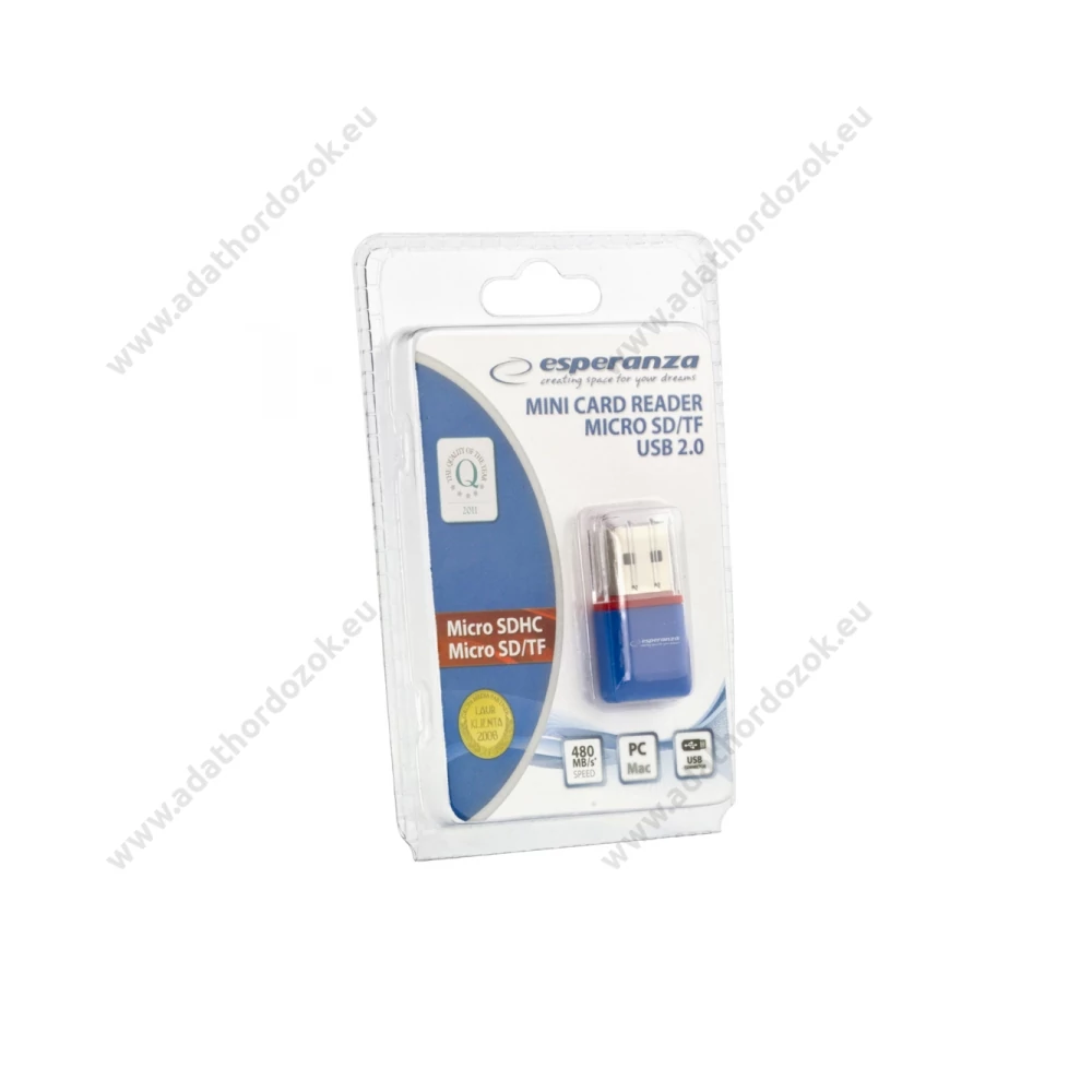 ESPERANZA EA134B MICRO SD/MICRO SDHC MEMÓRIAKÁRTYA OLVASÓ KÉK