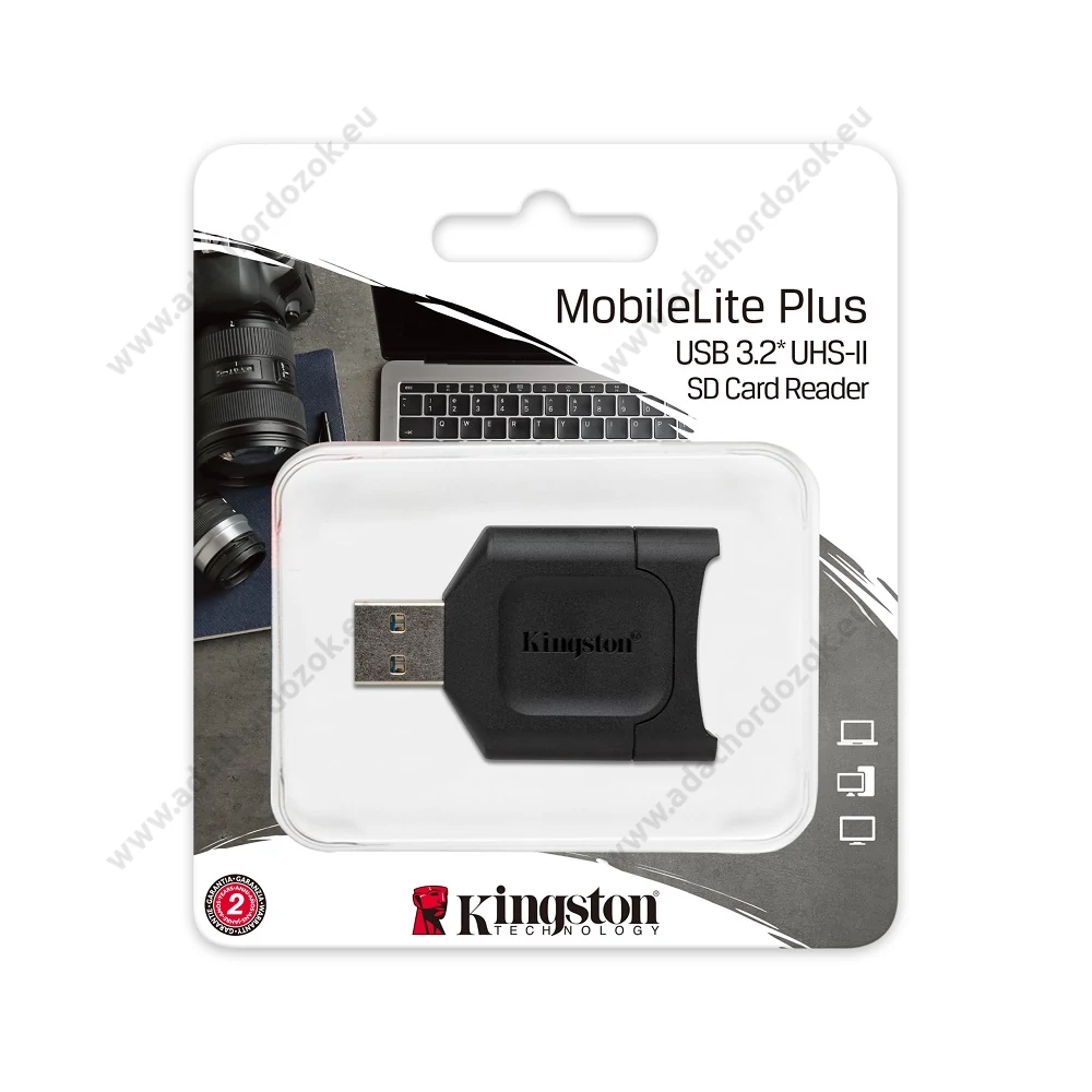 KINGSTON MOBILELITE PLUS USB 3.2 MEMÓRIAKÁRTYA OLVASÓ UHS-II/UHS-I SDHC/SDXC MEMÓRIAKÁRTYÁKHOZ