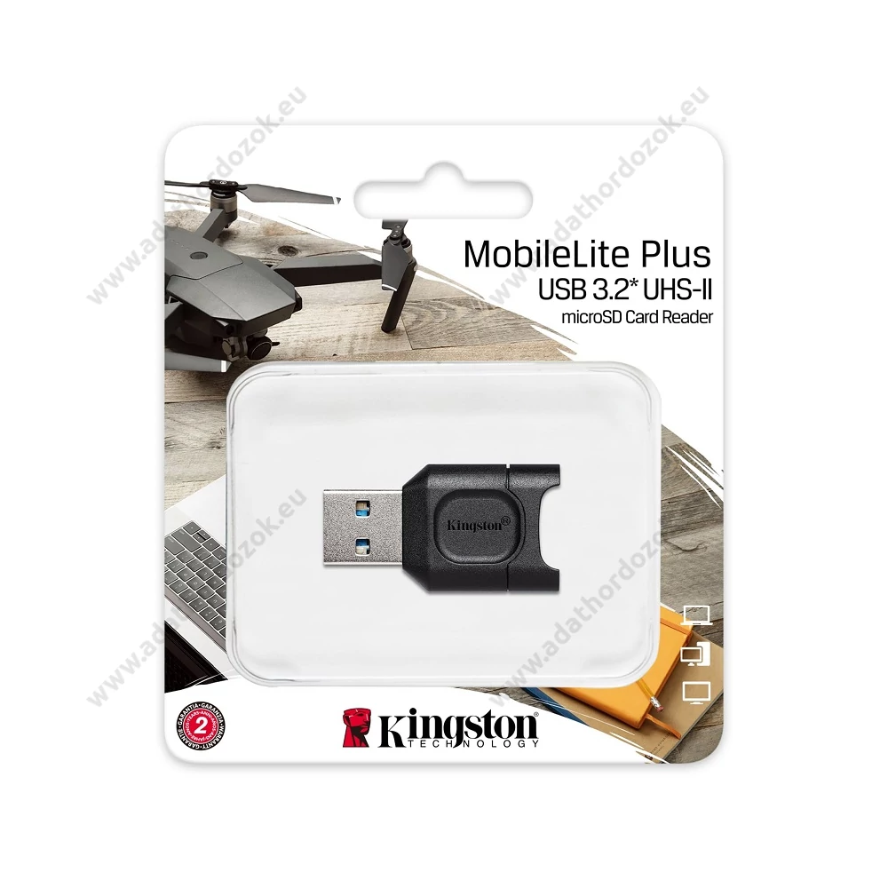 KINGSTON MOBILELITE PLUS USB 3.2 MEMÓRIAKÁRTYA OLVASÓ UHS-II/UHS-I MICRO SDHC/MICRO SDXC MEMÓRIAKÁRTYÁKHOZ