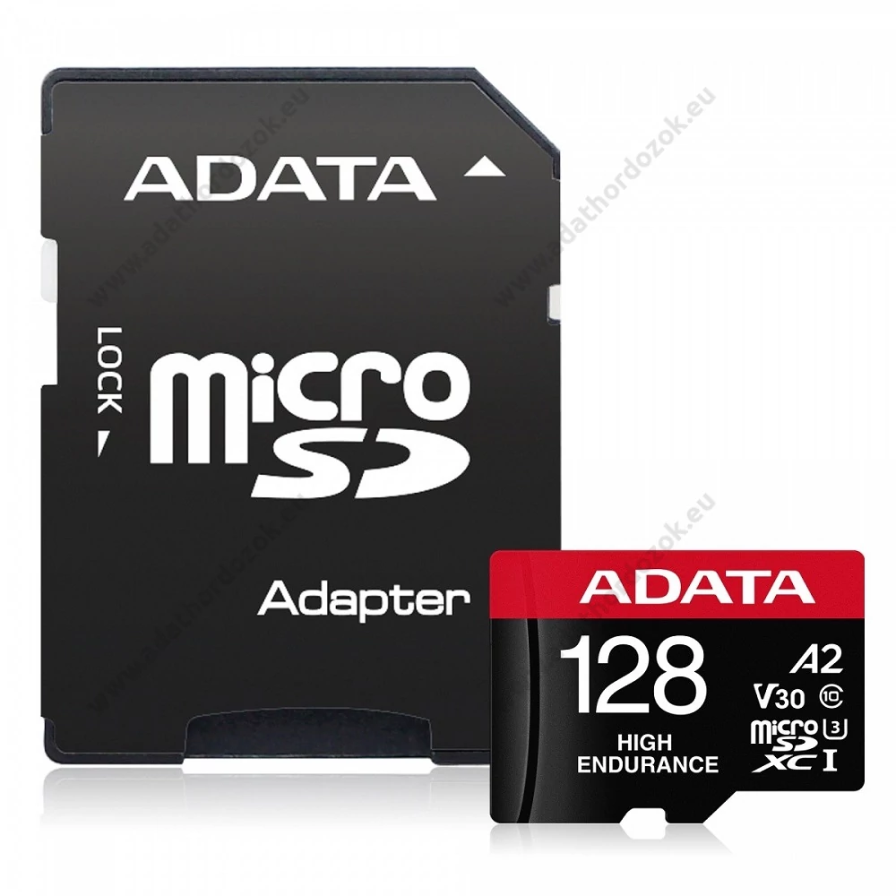 ADATA HIGH ENDURANCE MICRO SDXC 128GB + ADAPTER CLASS 10 UHS-I U3 A2 V30 100/85 MB/s