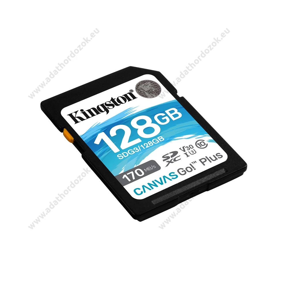 KINGSTON CANVAS GO PLUS SDXC 128GB CLASS 10 UHS-I U3 A2 V30 170/90 MB/s