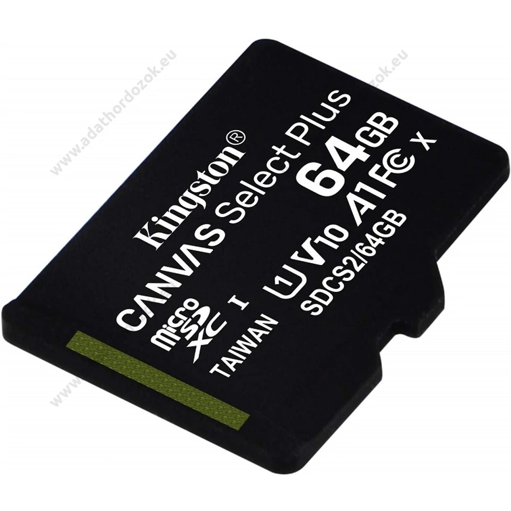 KINGSTON CANVAS SELECT PLUS MICRO SDXC 64GB CLASS 10 UHS-I U1 A1 V10 (100 MB/s)
