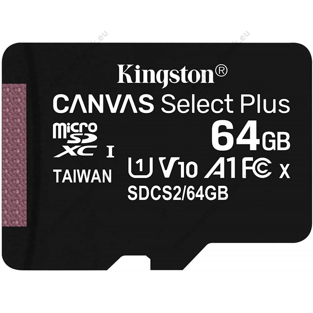 KINGSTON CANVAS SELECT PLUS MICRO SDXC 64GB CLASS 10 UHS-I U1 A1 V10 (100 MB/s)