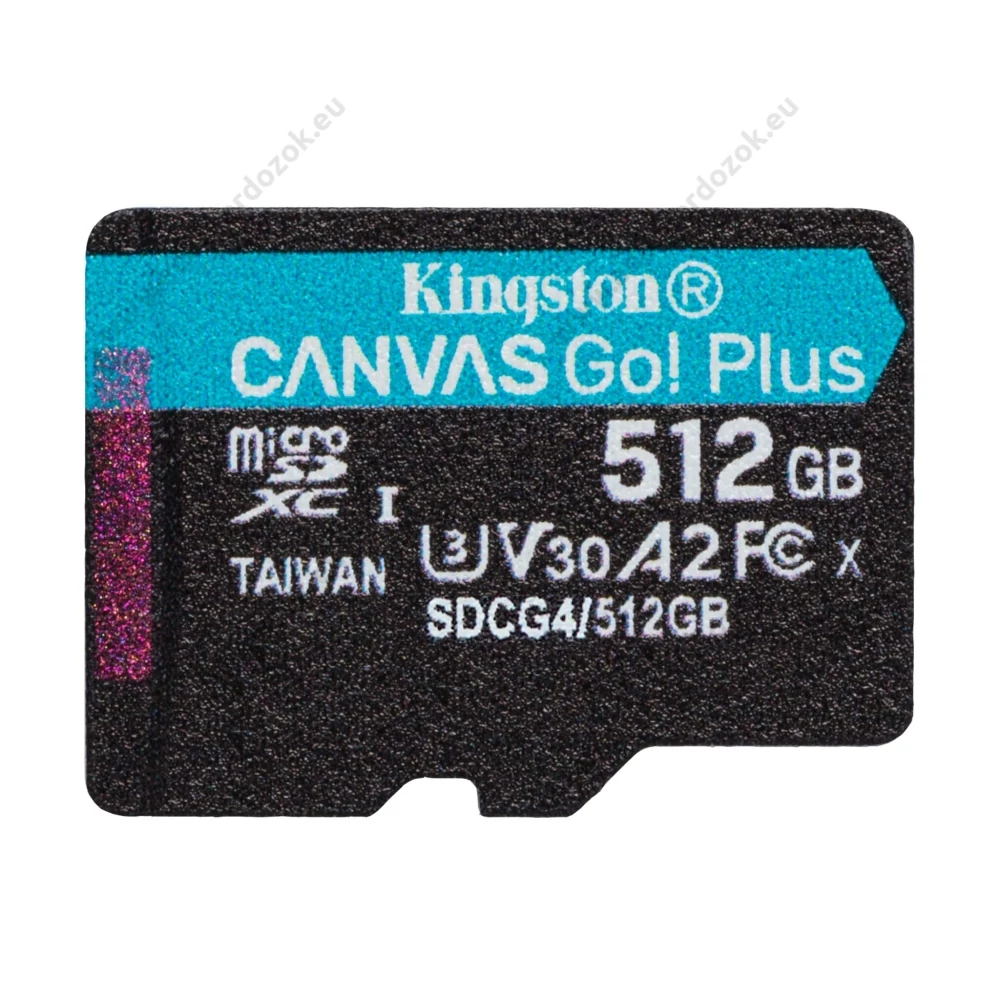 KINGSTON CANVAS GO PLUS MICRO SDXC 512GB CLASS 10 UHS-I U3 A2 V30 200/160 MB/s