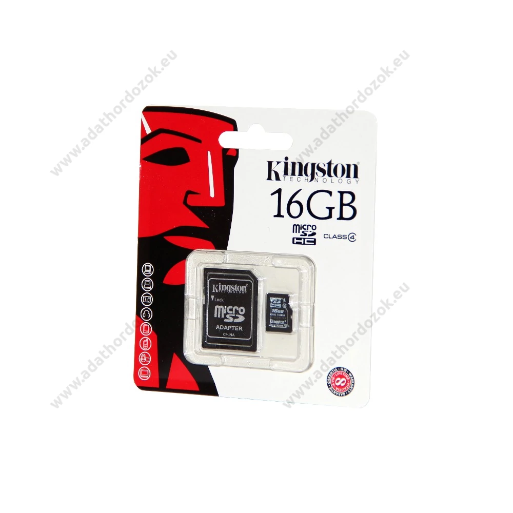 KINGSTON MICRO SDHC 16GB + ADAPTER CLASS 4