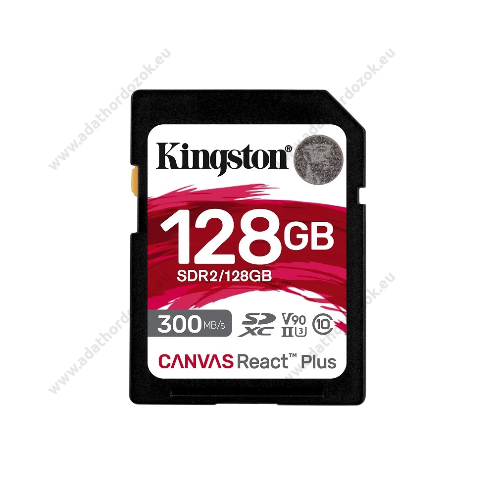 KINGSTON CANVAS REACT PLUS SDXC 128GB CLASS 10 UHS-II U3 V90 300/260 MB/s