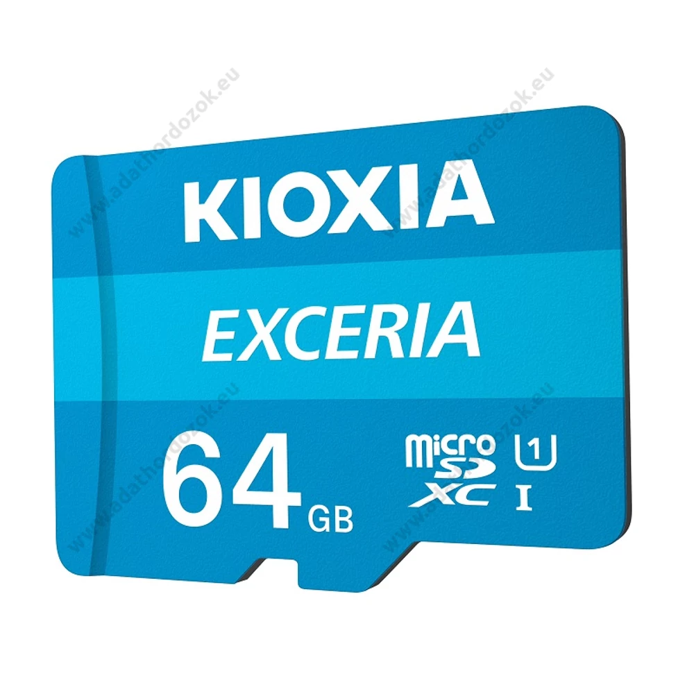 KIOXIA EXCERIA MICRO SDXC 64GB + ADAPTER CLASS 10 UHS-I U1 (100 MB/s OLVASÁSI SEBESSÉG)