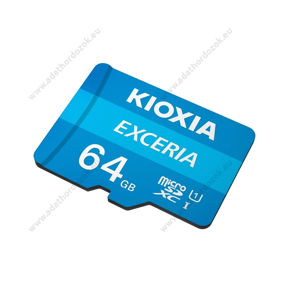 KIOXIA EXCERIA MICRO SDXC 64GB + ADAPTER CLASS 10 UHS-I U1 (100 MB/s OLVASÁSI SEBESSÉG)