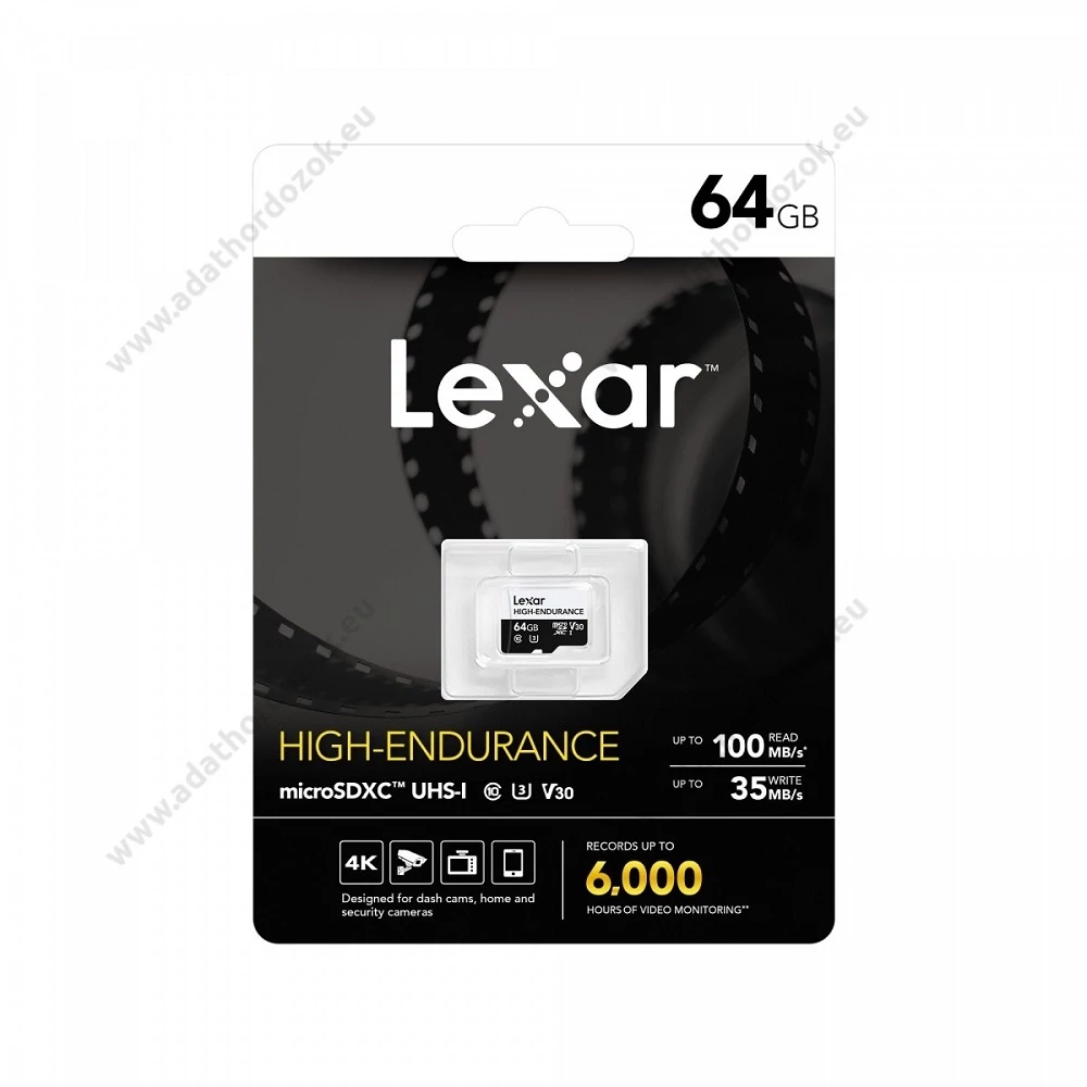 LEXAR HIGH ENDURANCE MICRO SDXC 64GB CLASS 10 UHS-I U3 V30 100/35 MB/s