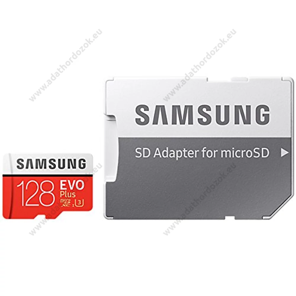 SAMSUNG MICRO SDXC 128GB + ADAPTER CLASS 10 UHS-I U3 EVO+ 100 MB/s OLVASÁSI SEBESSÉG