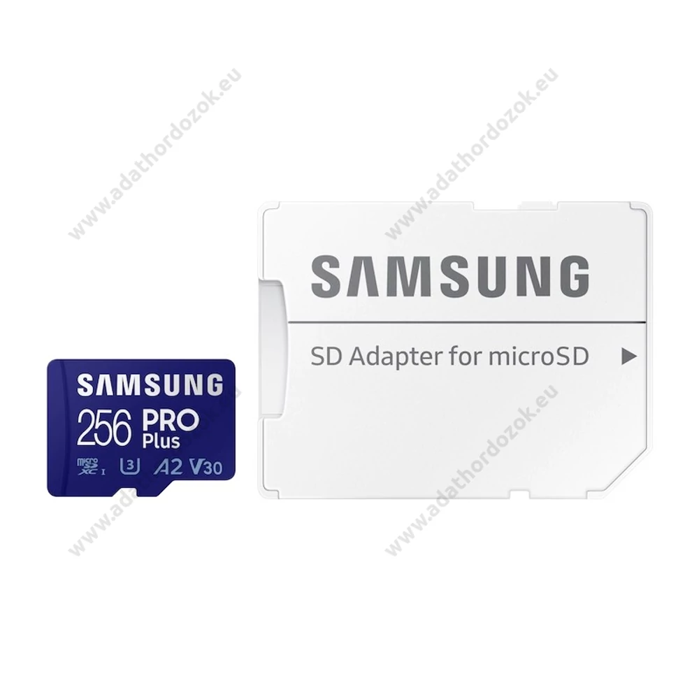 SAMSUNG PRO PLUS (2021) MICRO SDXC 256GB + ADAPTER CLASS 10 UHS-I U3 A2 V30 (160 MB/s ADATÁTVITELI SEBESSÉG)