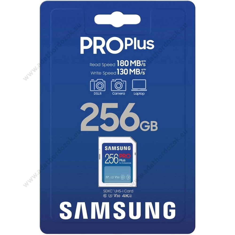 SAMSUNG PRO PLUS (2023) SDXC 256GB CLASS 10 UHS-I U3 V30 180/130 MB/s
