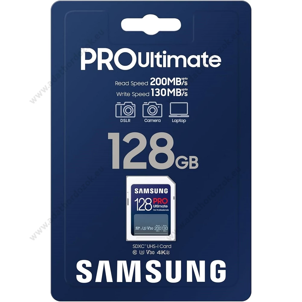 SAMSUNG PRO ULTIMATE (2023) SDXC 128GB CLASS 10 UHS-I U3 V30 200/130 MB/s