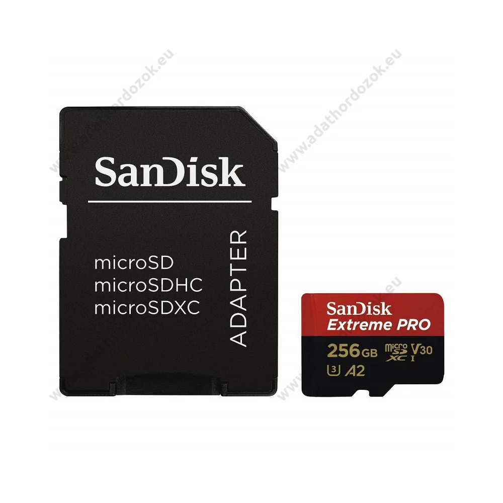 SANDISK EXTREME PRO MICRO SDXC 256GB + ADAPTER CLASS 10 UHS-I U3 A2 V30 170/90 MB/s