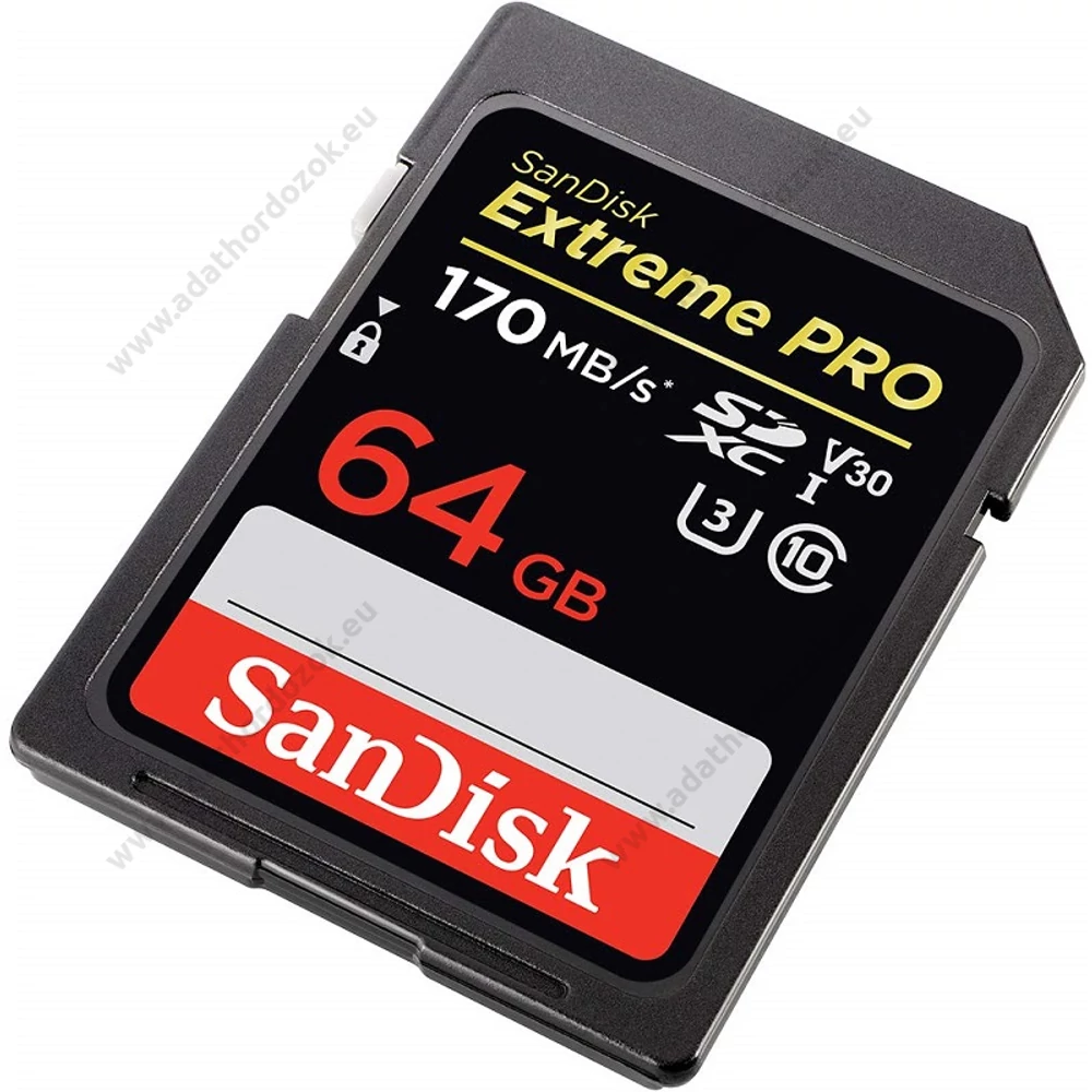 SANDISK EXTREME PRO SDXC 64GB CLASS 10 UHS-I U3 V30 170/90 MB/s