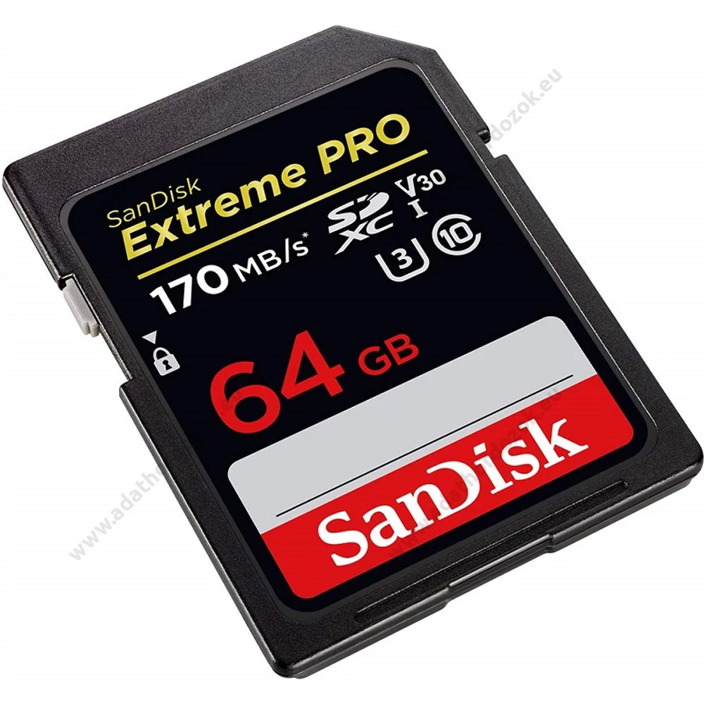 SANDISK EXTREME PRO SDXC 64GB CLASS 10 UHS-I U3 V30 170/90 MB/s