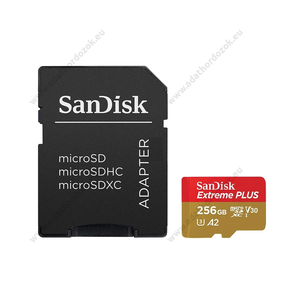 SANDISK EXTREME PLUS MICRO SDXC 256GB + ADAPTER CLASS 10 UHS-I U3 A2 V30 200/140 MB/s