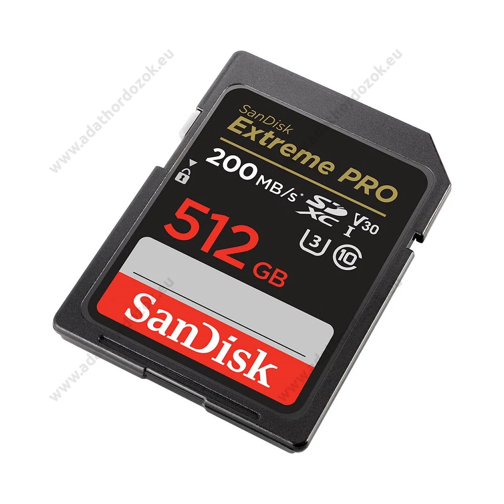SANDISK EXTREME PRO SDXC 512GB CLASS 10 UHS-I U3 V30 200/140 MB/s