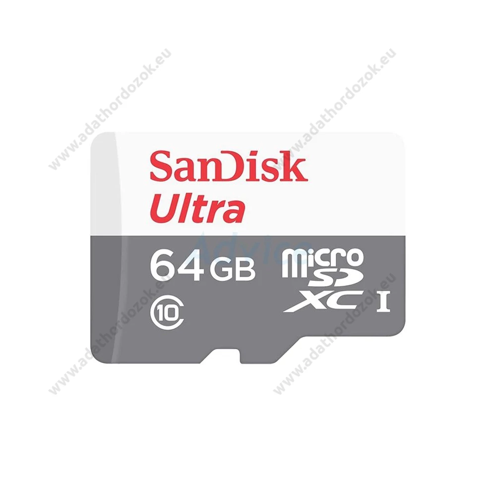 SANDISK ULTRA MICRO SDXC 64GB CLASS 10 UHS-I U1 ANDROID 100 MB/s OLVASÁSI SEBESSÉG