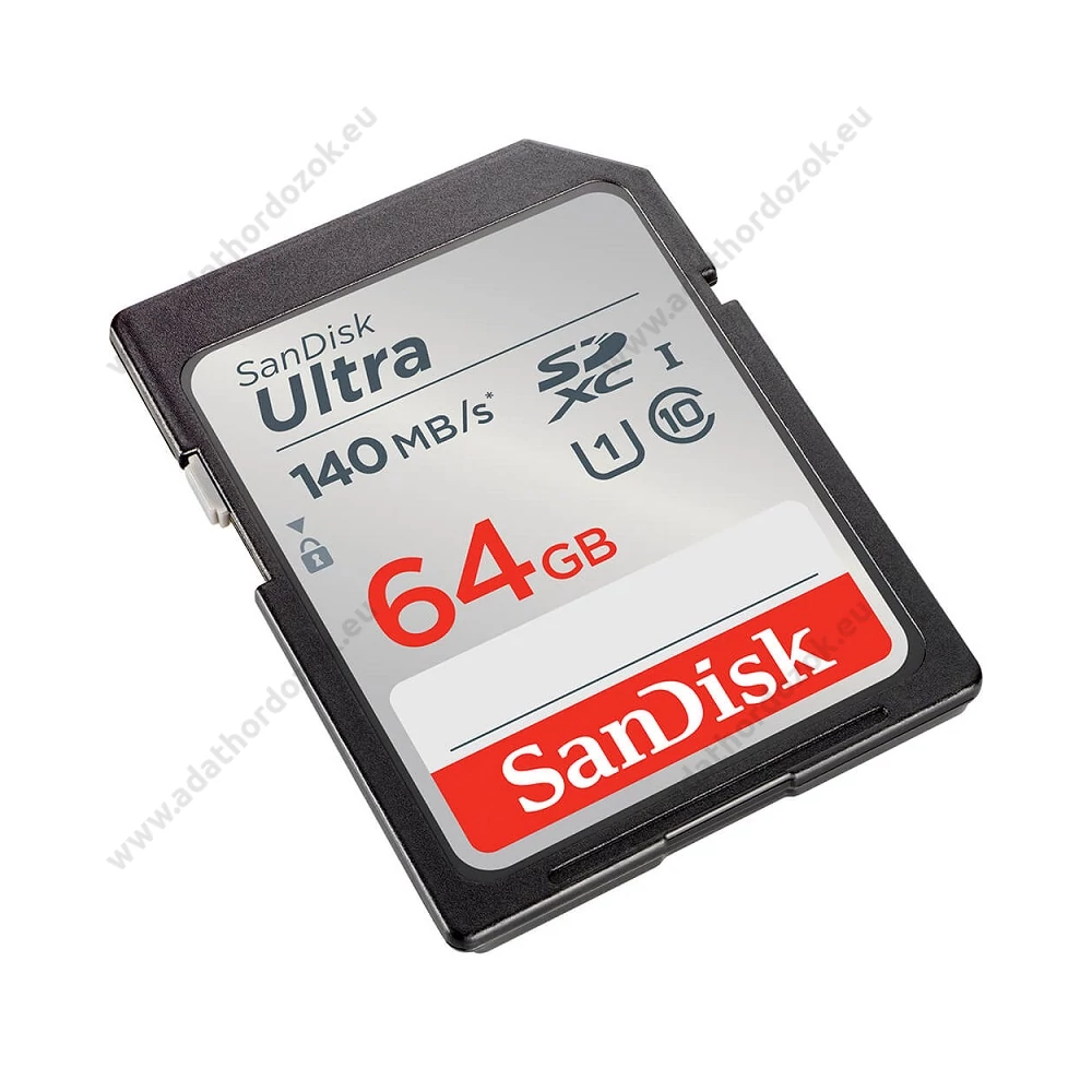 SANDISK ULTRA SDXC 64GB CLASS 10 UHS-I U1 (140 MB/s OLVASÁSI SEBESSÉG)