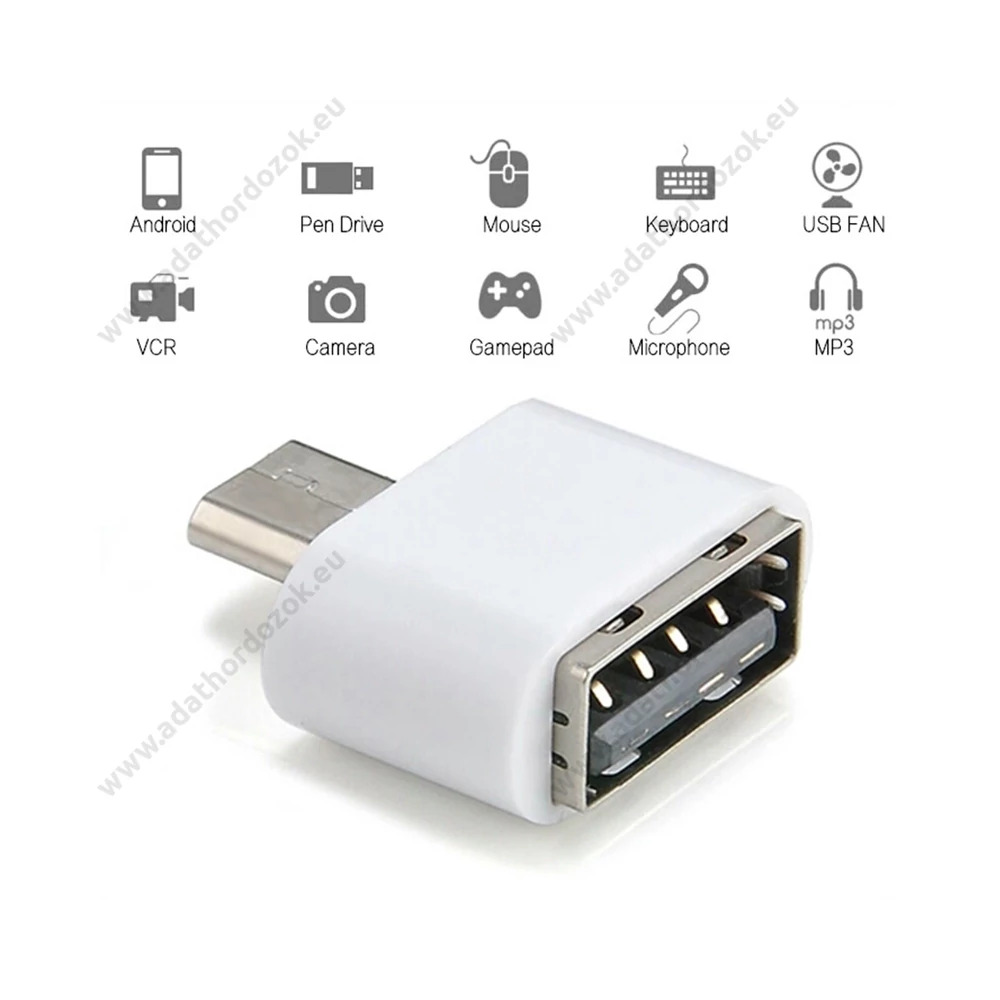 MICRO USB/USB 2.0 OTG ADAPTER FEHÉR