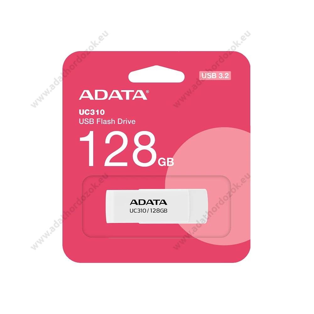 ADATA UC310 USB 3.2 GEN 1 PENDRIVE 128GB FEHÉR