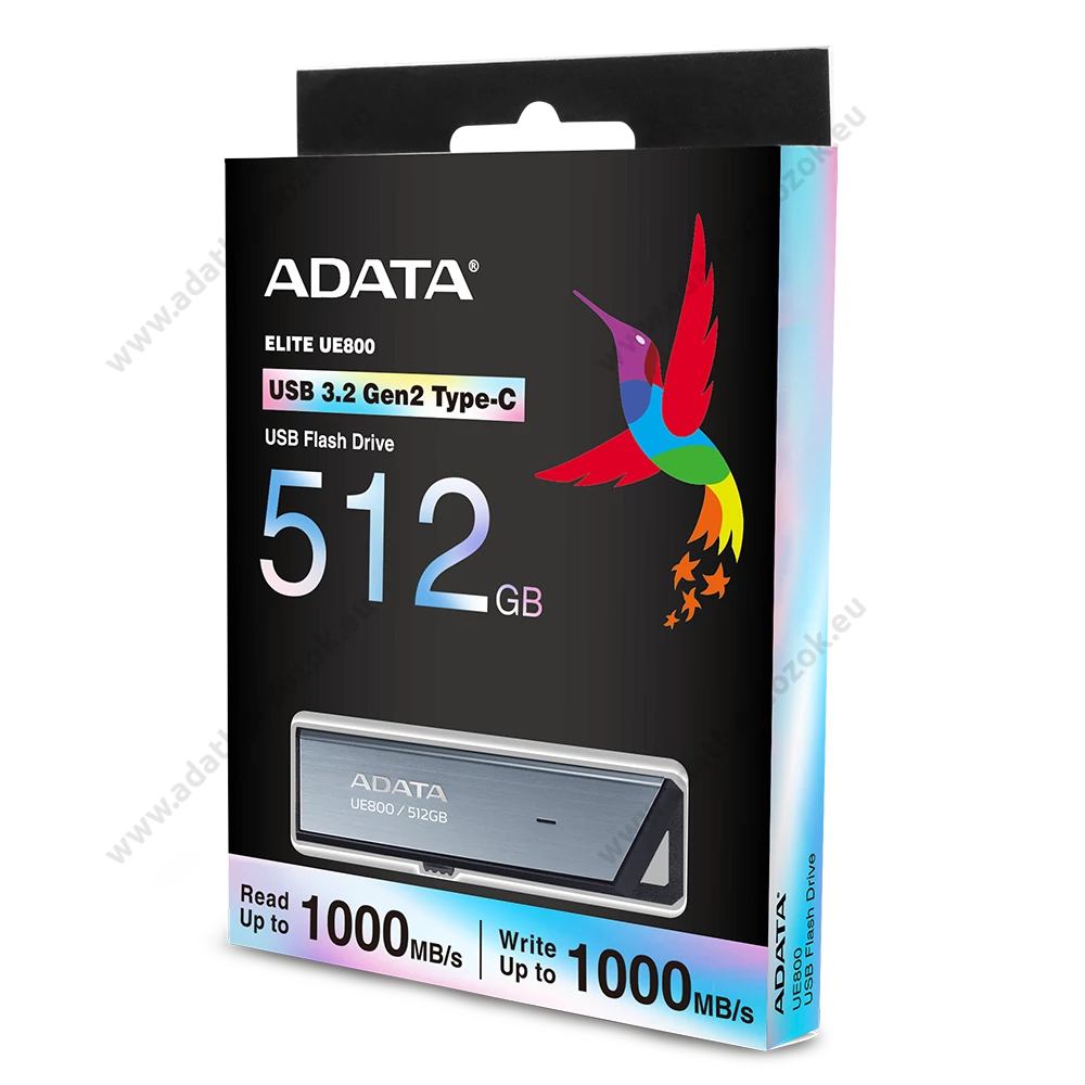 ADATA UE800 ELITE USB-C 3.2 GEN 2 FÉMHÁZAS PENDRIVE 512GB (1000/1000 MB/s)