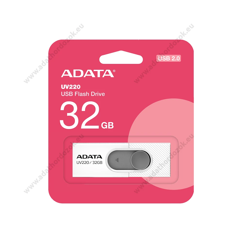 ADATA UV220 USB 2.0 PENDRIVE 32GB FEHÉR-SZÜRKE