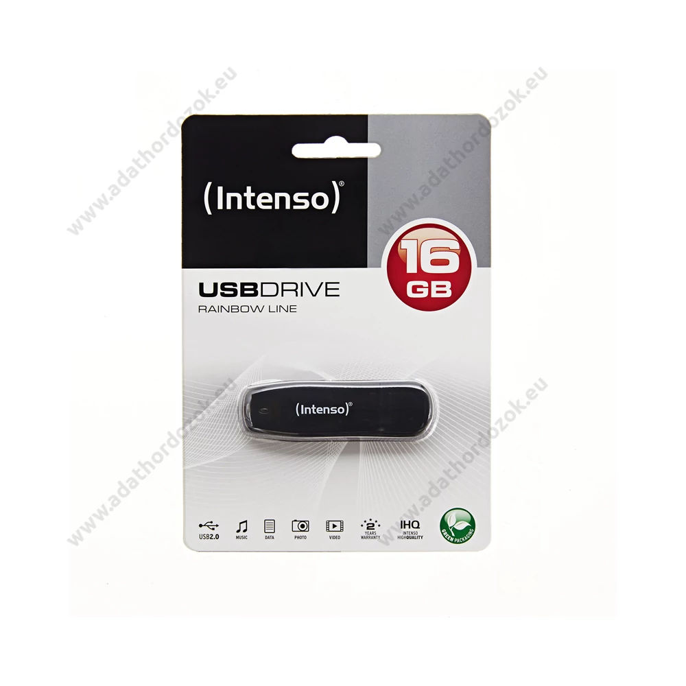 INTENSO USB 2.0 PENDRIVE RAINBOW LINE FEKETE 16GB