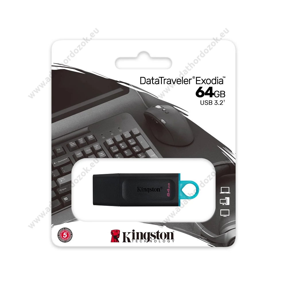 KINGSTON DATATRAVELER EXODIA USB 3.2 GEN 1 PENDRIVE 64GB