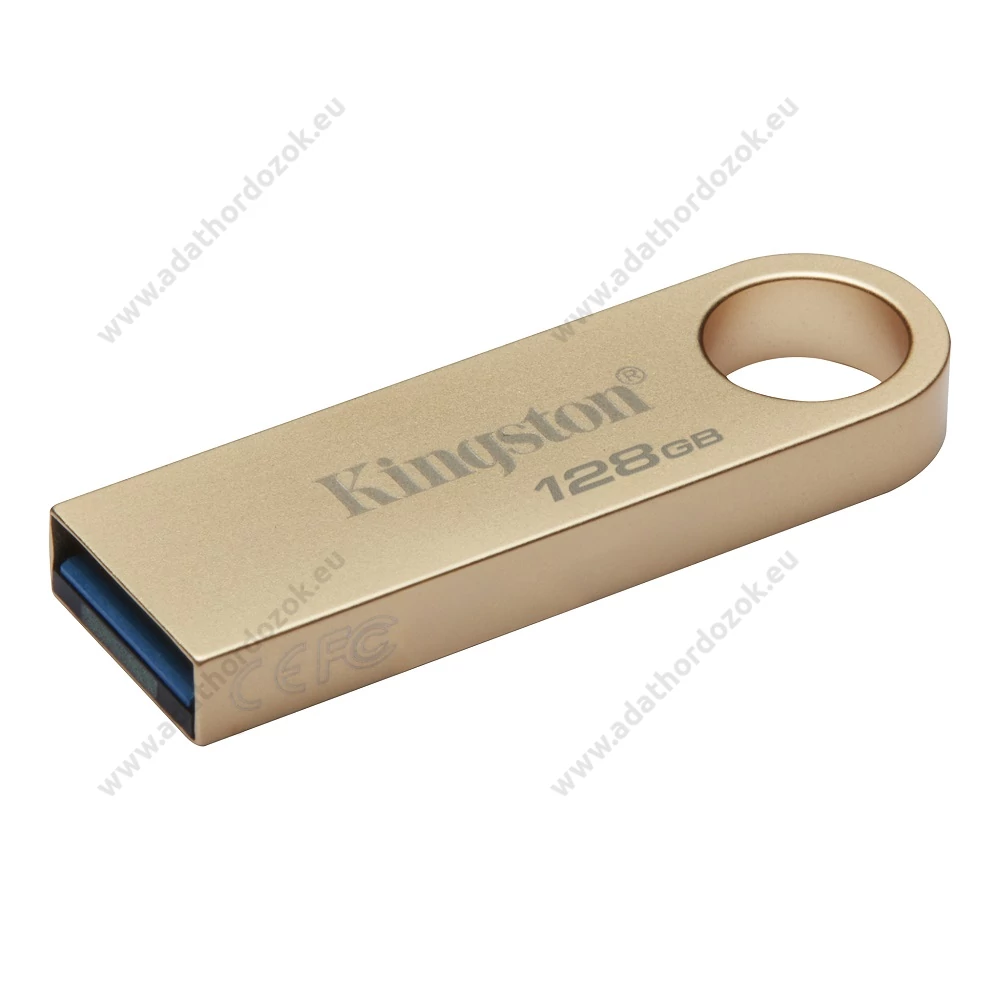 KINGSTON DATATRAVELER SE9 G3 USB 3.2 GEN 1 FÉMHÁZAS PENDRIVE 128GB (220/100 MB/s) ARANY