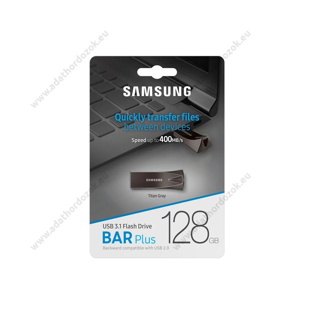SAMSUNG BAR PLUS USB 3.1 PENDRIVE 128GB SZÜRKE (400 MB/s)
