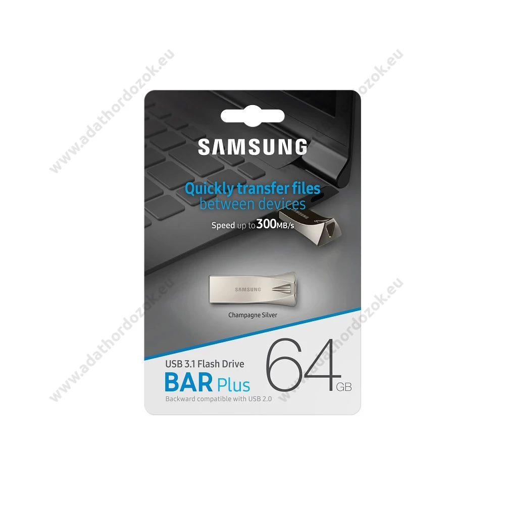 SAMSUNG BAR PLUS USB 3.1 PENDRIVE 64GB EZÜST (300 MB/s)
